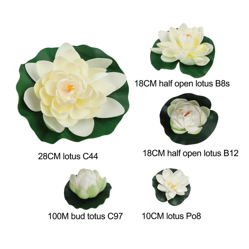 Zubehör Künstliche Lotusblume Künstliche Pflanze Teich Pool Simulationsblume Seerose 5 Stück Aquarium Schwimmender Garten Dekoration