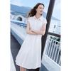 Betu Women's Elegant Twisted Waist Short-Sleeve Dress