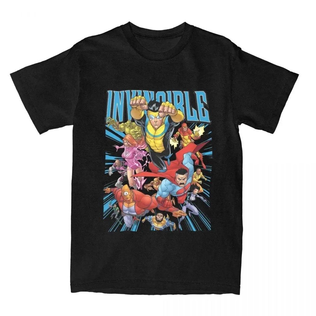 New 2026 Invincible Tee Cartoon Series Cotton Graphic Print Unisex Invincible Highend Luxury Unisex Style Both of Unisex and Unisex