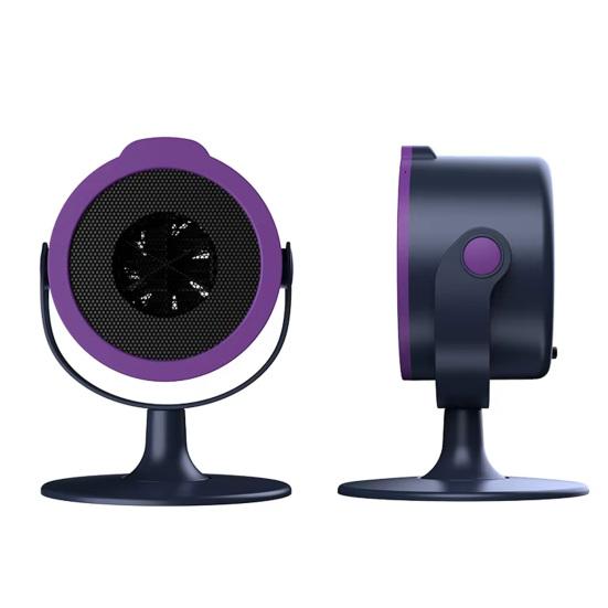 Portable Electric Desktop Heater Energy-saving Efficient Indoor Heater Silent Operation Mini Fan Heater Foot Warmer for Home Office Use