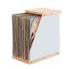 File Holder Wooden Vertical Desktop Organization Sorter Document Organizer Clear File Storage Rack Office Home Storage