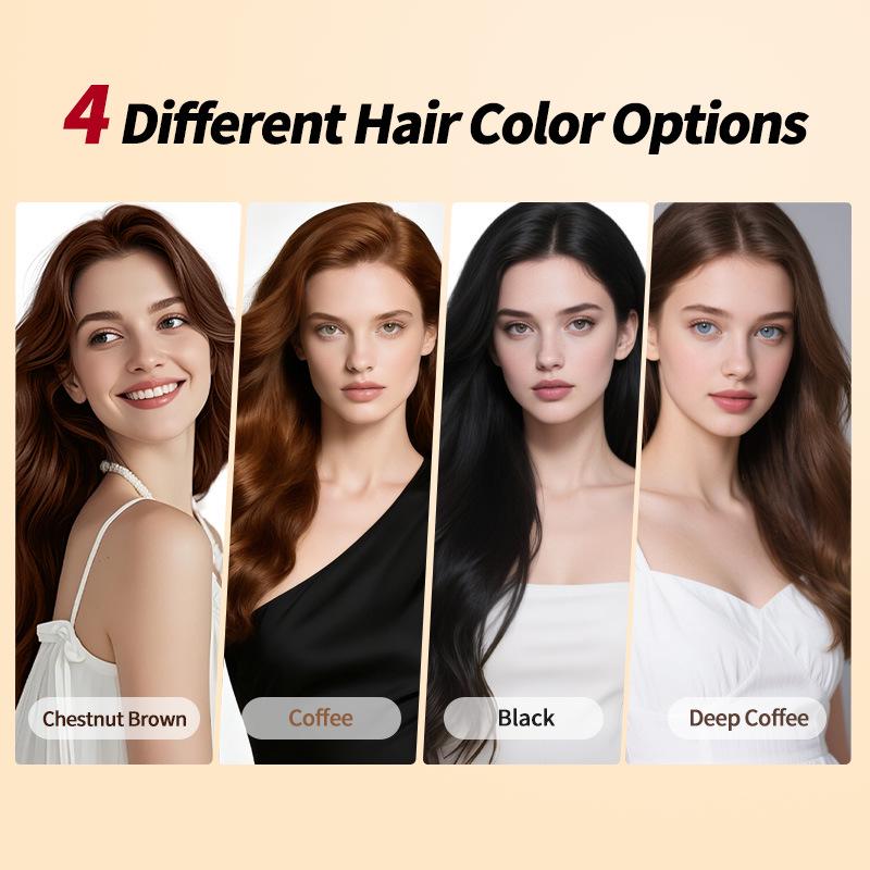 Cross-Border Plant-Based Bubble Hair Dye - Gentle, Non-Irritating Full Coverage for Graying Hair