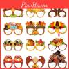 Thanksgiving Turkey Pumpkin Paper Glasses Photo Booth Props For Kids And Adults