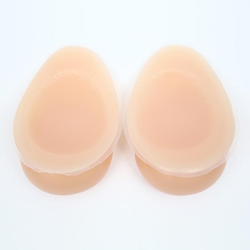 Non-adhesive Silicone Breast Forms Waterdrop Shape Bra Inserts Crossdresser & Mastectomy Use Comfortable Chest Pad