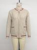 2026 TikTok European Autumn/Winter Retro Color Block Knit Cardigan