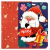 Cartoon Christmas Greeting Card Set Santa Claus Snowman Blessing Postcard for New Year Holiday Party Decoration
