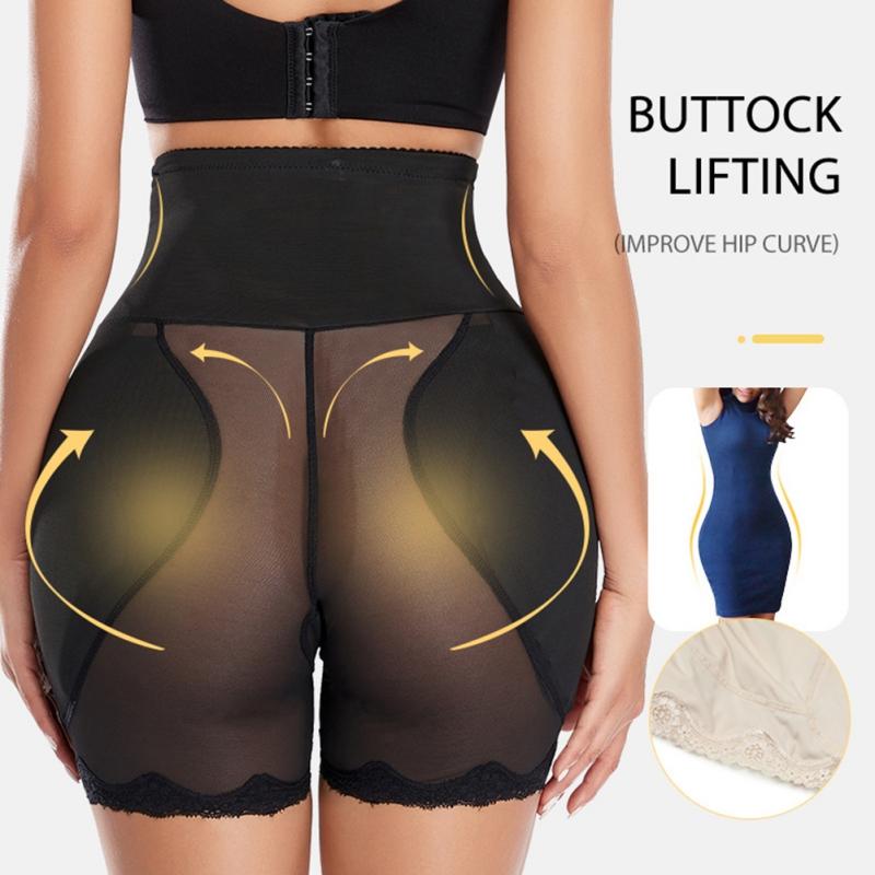 Damen Übergröße Mesh Atmungsaktive High Waist Shapewear Slips