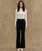 MANAVIS7 Simple Bootcut Slacks [Black]