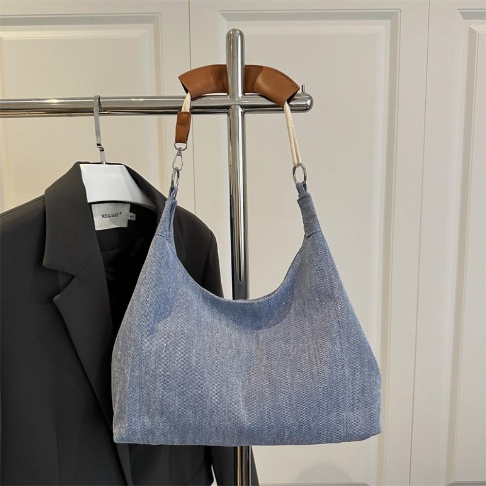 Vintage Denim Shoulder Bag Y2k Women Handbags Fashion Denim Tote Bags  Work Bag