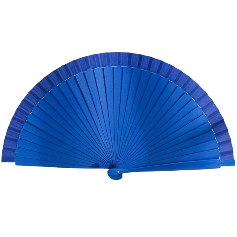 Traditional Wooden Hand Fan Classical Vintage Spanish Solid Color Folding Fan