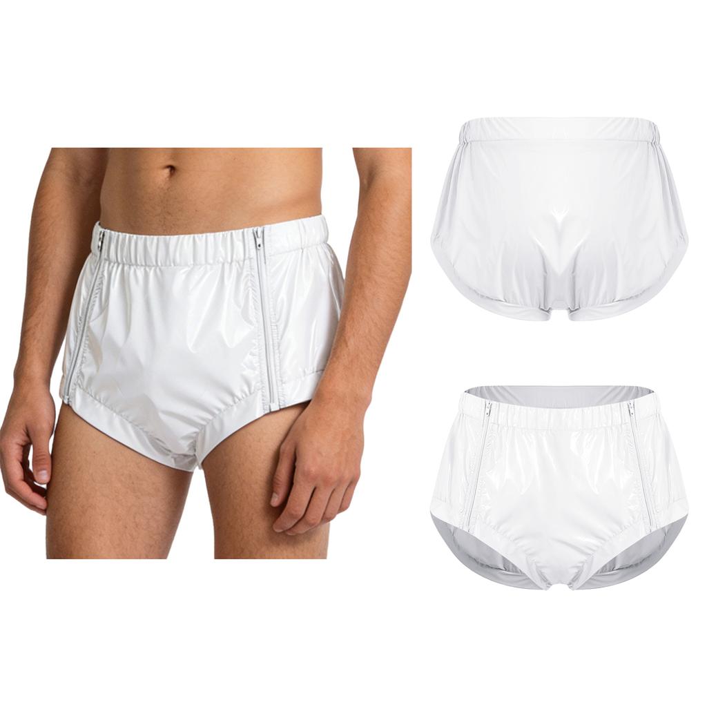 S-3XL Reusable Waterproof Diaper Cover: Both Side Zipper Tear-away Briefs for Elderly Caring Nursing & Special Needs Adults