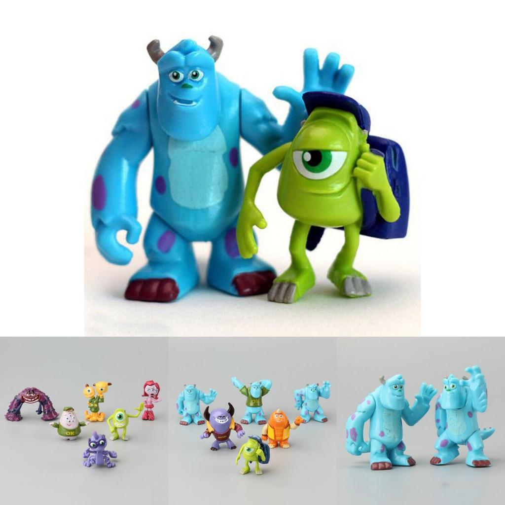 Engaging 12 Pcs Monsters University Sully Mike Anime Figurine Set For Tiny Hands And Imagination