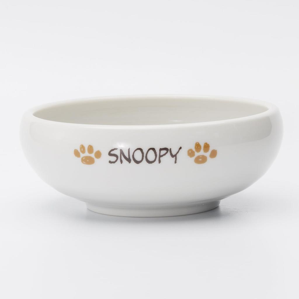 Brown Pal Snoopy Small Salad Diameter 13cm X Height Microwave and Dishwasher Made In Product 888557 "PEANUTS Snoopy" Easy-Scoop Bowl, Bowl, Bowl,