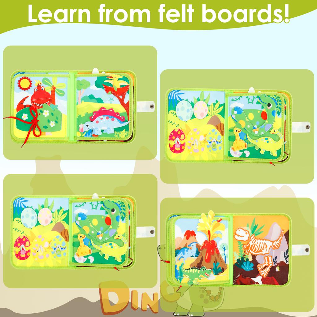 Toddler Board Book Toys Montessori Educational Activity Developing Book Soft Felt Toddler Quiet Books Protable Traveling Toys