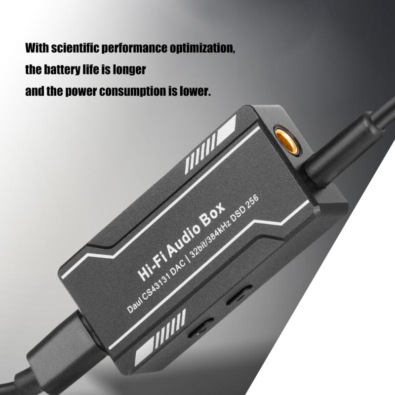 Portable USB C Amplifier 32bit 384KHz USB C to 3.5mm 4.4mm Adapter with CS43131 Chip USB C Headphone Adapter for Phone