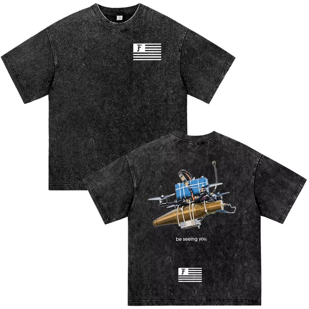 2026 Summer Hot Sale Forward Observations Group FOG Vintage Washed T Shirts Men Women Hip Hop Punk Clothing Streetwear Oversized Tshirt