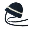 ICHIYON Knit Hat for Shaggy with Watch Warm [14+ PLUS] Women, Line, Drawstring, Cap, Autumn/Winter, / 103866-182-100