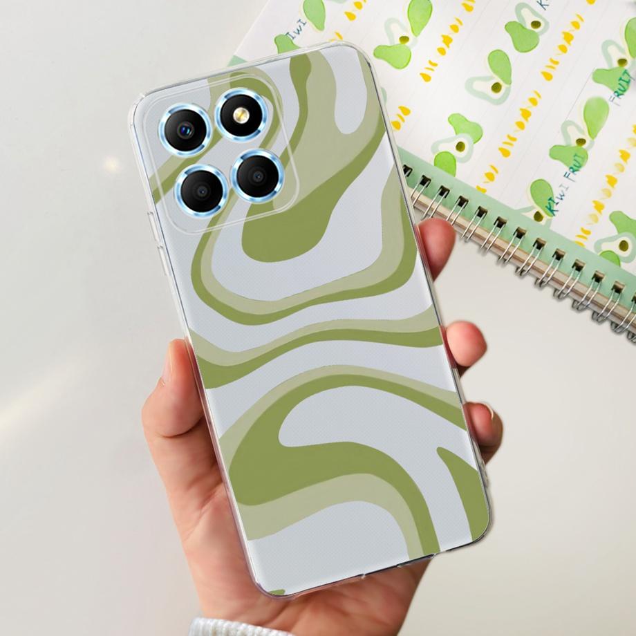 For Huawei Honor X6 X6S Case Honor X8 5G Cover Soft TPU Silicone Matte Phone Bumper For HonorX6 X 6S Coques Butterfly Flower Bag