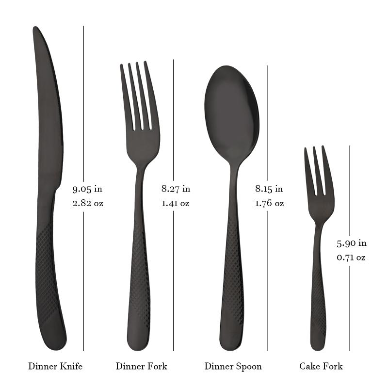 4Pcs Colorful Stainless Steel Dinnerware Cutlery Set Dinner Tableware Set Luxury Flatware Fork Knife Spoon For Wedding
