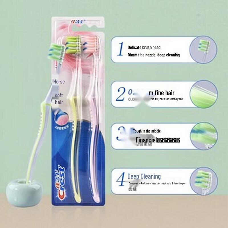 Crest Gum Care Dense Soft Bristle Toothbrush 2-Pack