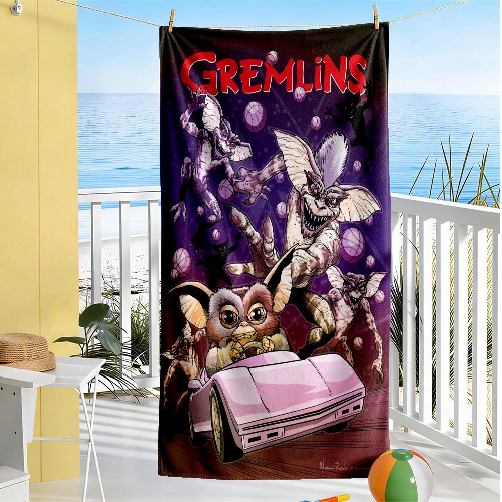 Gremlins Beach Towel High Absorbency & Quick-Dry Comfortable Lightweight Portable for Swimming,Beach,Camping, Travel, Beach Accessories,Gym