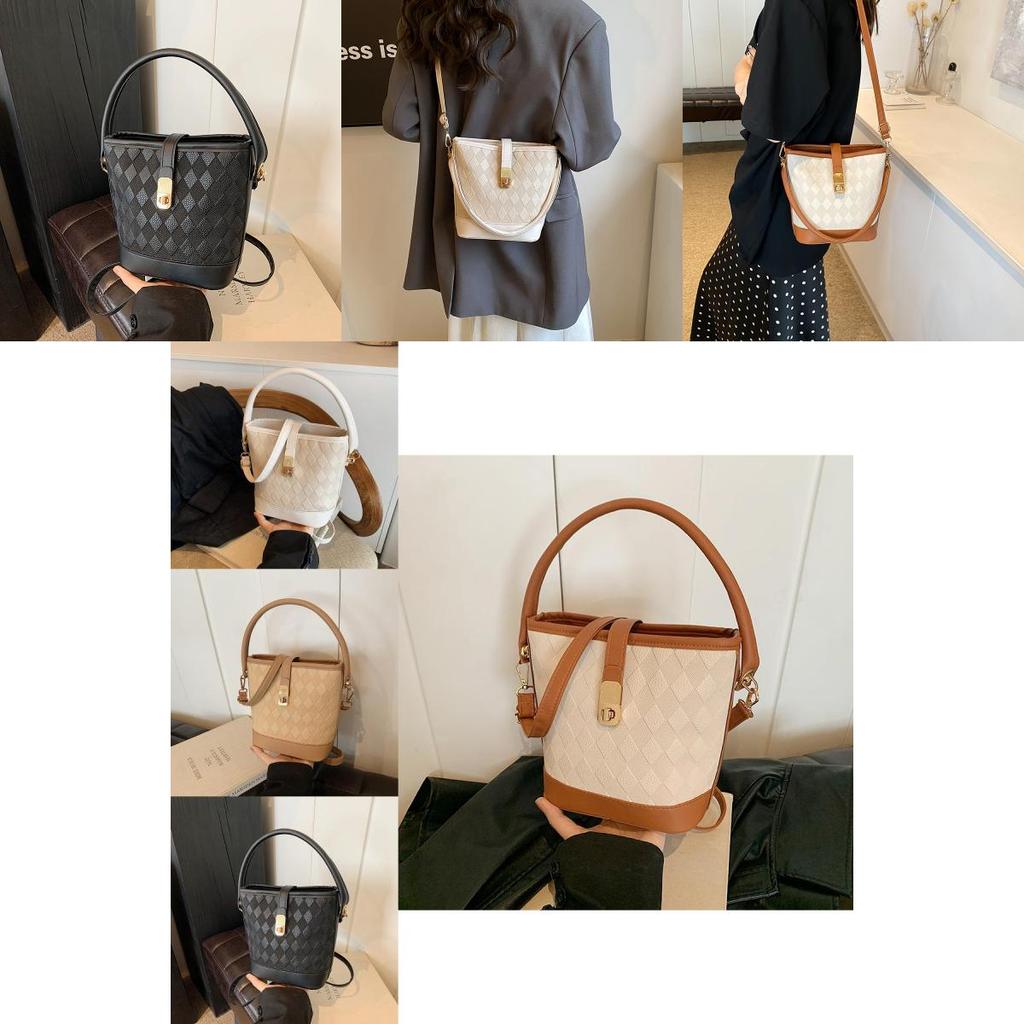 Fashionable Bucket Bag For Women 2024 Summer New Simple Casual Single Shoulder Bag