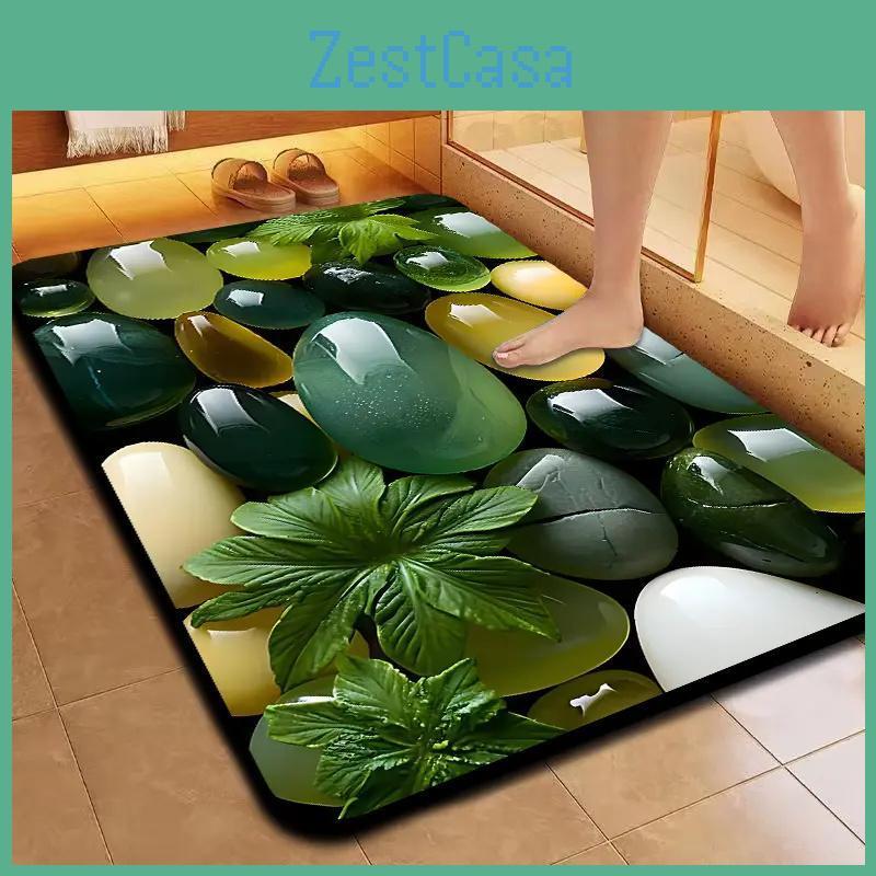 Diatom 5d Mud Soft Threedimensional Waterabsorbing Antislip Mat Home Bedroom Bathroom Sink Bathroom Entrance Door Mat Hallway