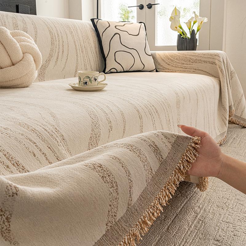 Reversible Sofa Cover With Plush One Side, Fitted Couch Cover And Snug Sofa Slipcover For 2-3 Seater Sofas