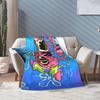 SpongeBob Cartoon Colors Patrick Star Sky Blanket Cartoon Flannel Vintage Warm Throw Blanket for Bedspread  Winter