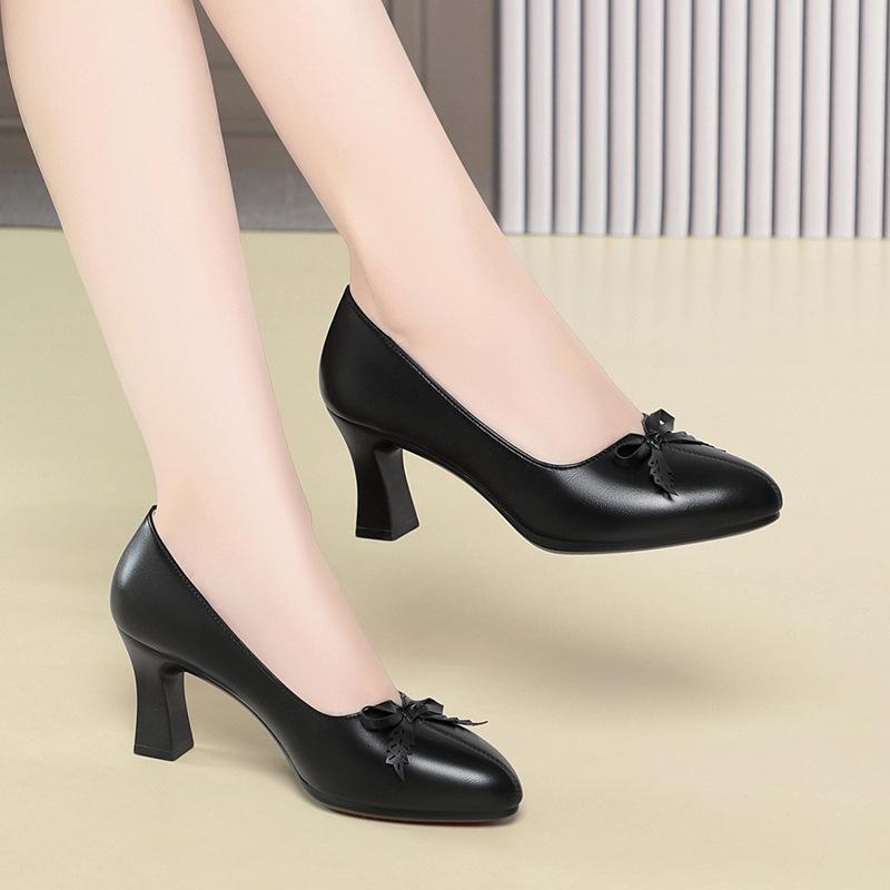Women's Versatile and Elegant High-heeled Shoes, Suitable for Spring and Autumn, Comfortable Everyday Wear