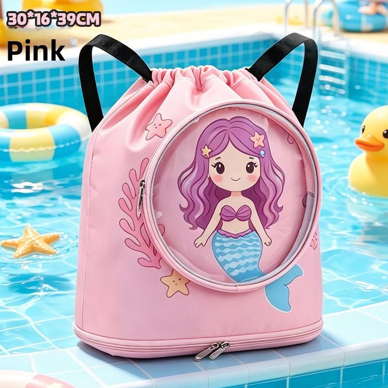 Childrens Cartoon Waterproof Swimming Bag With Dry Wet Separation And Shoe Compartment For Beach And Travel
