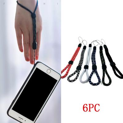 6pc Short Braid Phone Lanyard Necklace Wrist Strap for Phone Camera String Holders