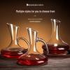 Slanted Mouth Crystal Glass Wine Decanter Set