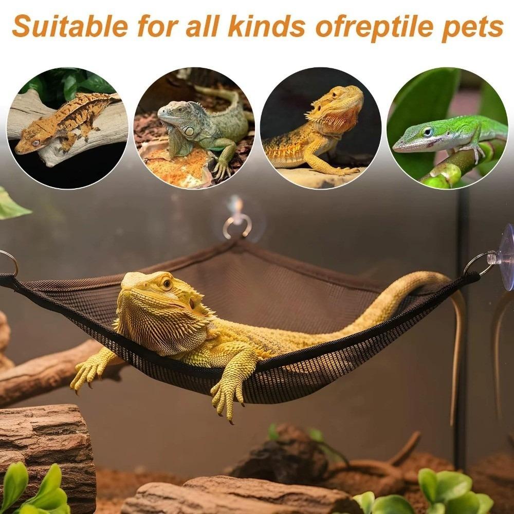 Stability Rings Swing Perch with Rope Snake Enrichment Toys Terrarium Decor Reptile Hammock  Snakes