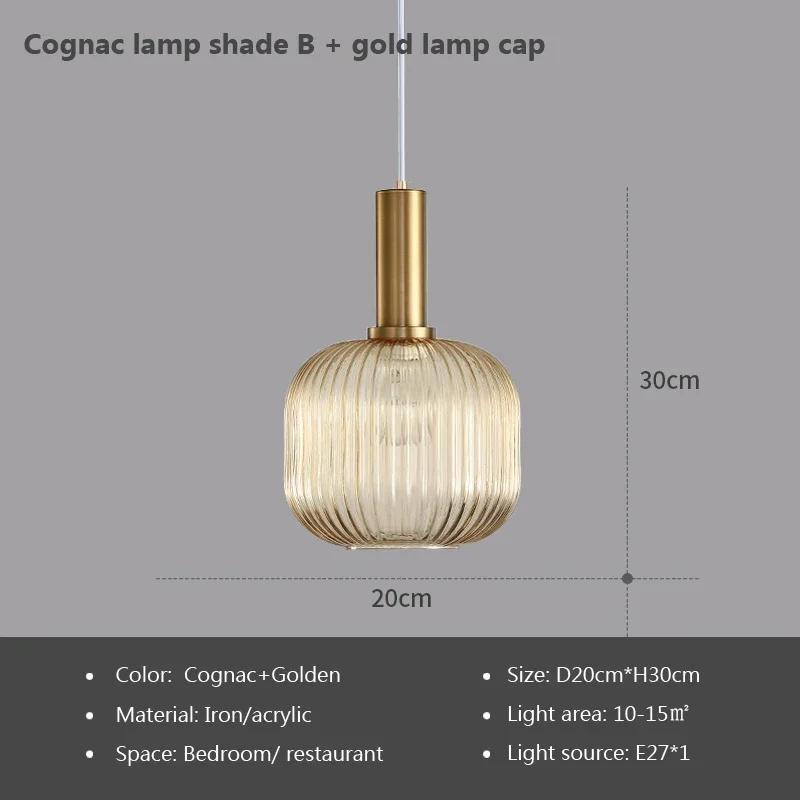 Lumină Pendant din Vitraliu Vintage, Candelabru Creativ Nordic, LED pentru Masă de Dining, pentru Living, Lampă de Noptieră, Decor Hoom
