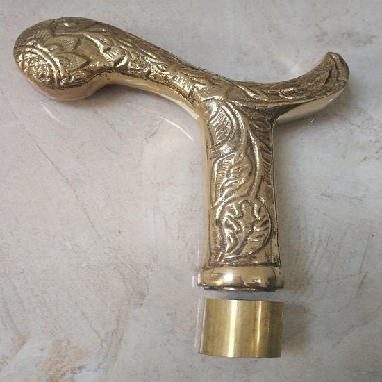 Los von 10 Messingkopfgriff für Gehstock, Modischer Griff, Persönlicher Stockgriff, Stockgriff, Bestes Geschenkartikel