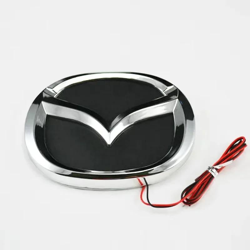 4D Led Light Emblem for Mazda 3 6 CX5 MX5 2 RX8 RX7 CX7 8 323 Car Front Rear Badge Decoration Refitting Sticker Auto Accessories TN1