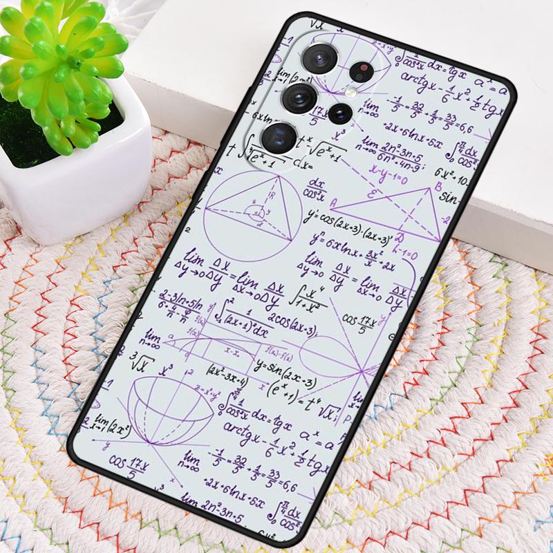 Math Formulas Equations Funny Silicone Phone Case For Samsung Galaxy note 10 pro S26 S25 S24 S23 S22 S21 Plus Ultra Capa Cover