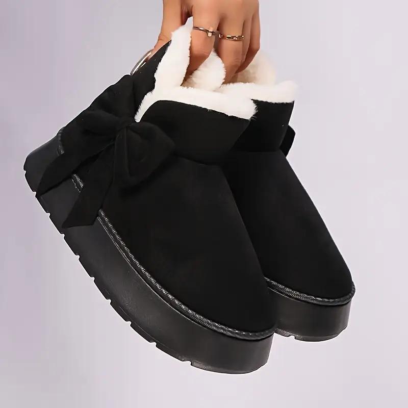 New Winter Thick-soled Mid-calf Warm Shoes Wear-resistant Comfortable and Fashionable Women's Boots Flat-soled Velvet Snow Boots