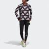 Adidas Celebrity Sweat Reflective Print Long Sleeve Running T-shirt Women Tops Black GK5091