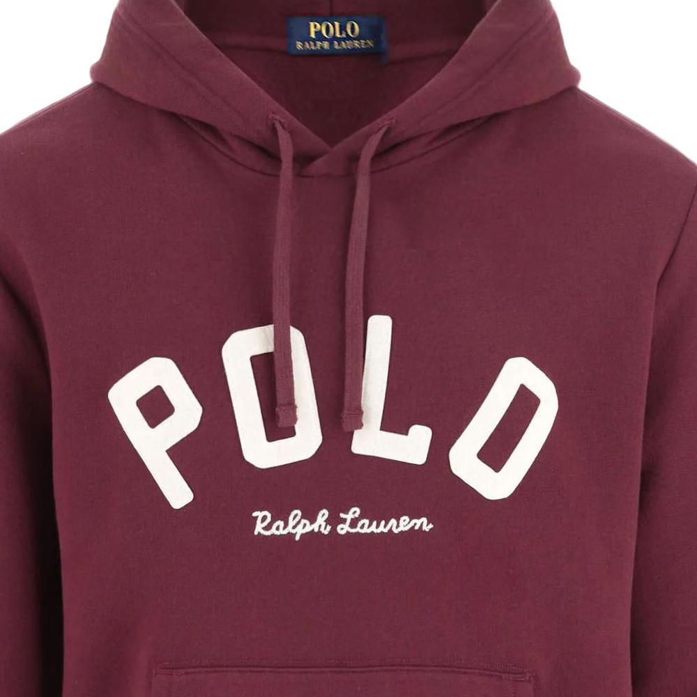 Polo Ralph Lauren Hooded Letter Print Pullover Long Sleeve Sweatshirt Men Sweatshirt Red 710952040-004