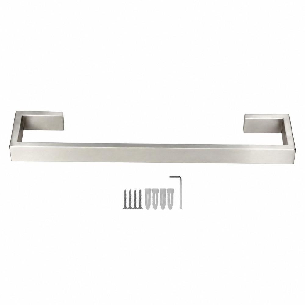 Silver Towel Holder Wall Mounted Towel Bar Durable Towel Rack Bathroom Kitchen Balcony