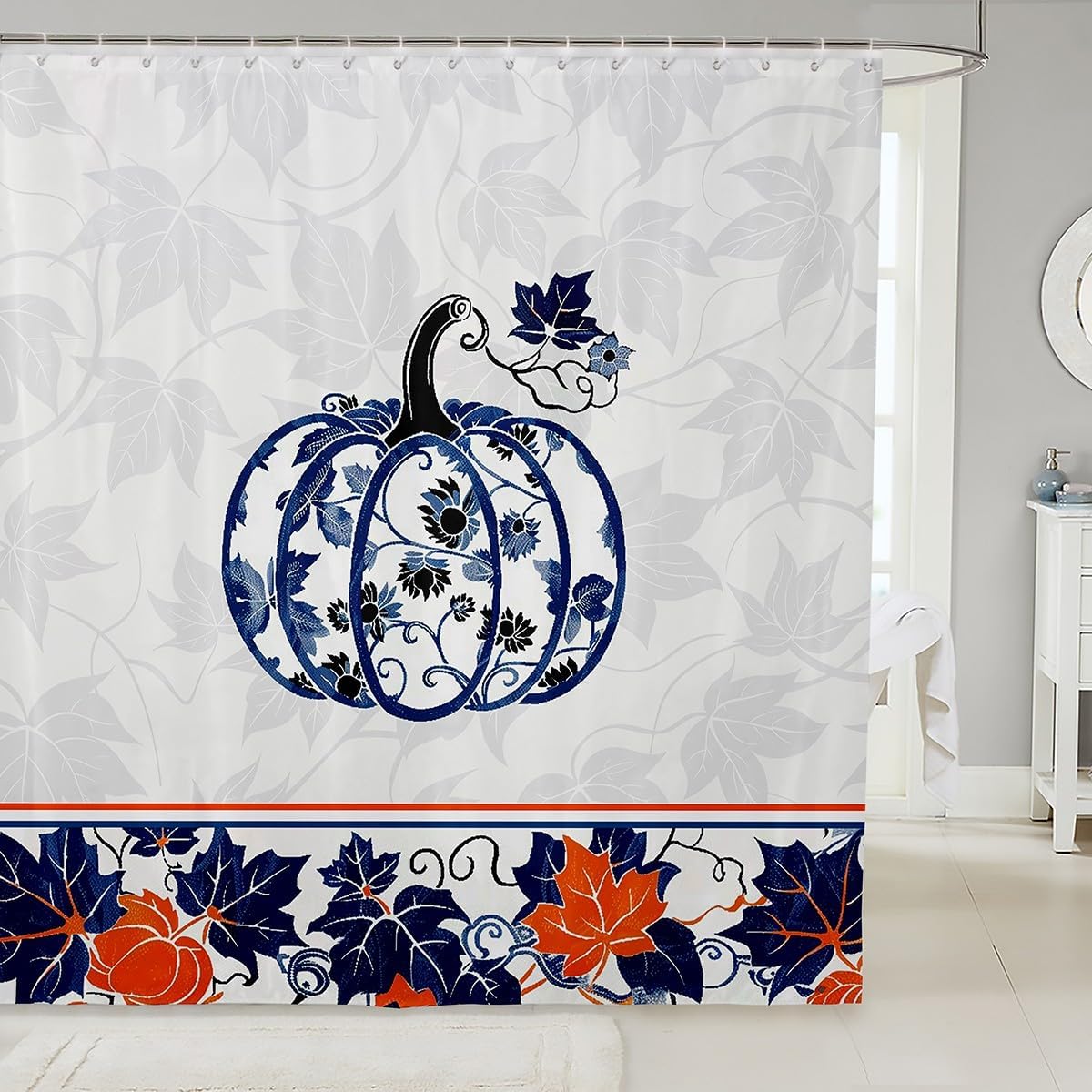 

Black Cat Shower Curtain Pet Cats Bathroom Accessories Kitten Cute Halloween Gothic Kids Girls Boys White Black Waterproof Bath W60H190(CM)-1 Pcs