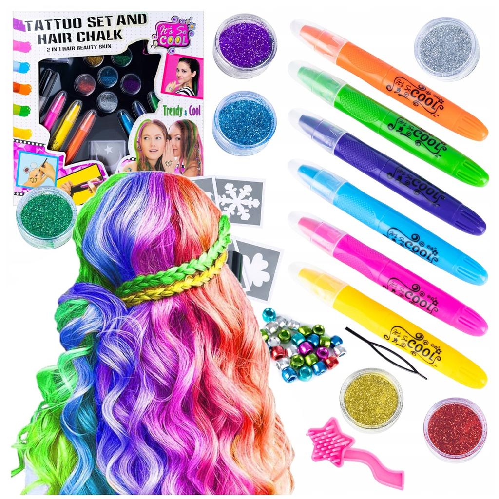 [PACZA][1] Colorful Hair and Tattoos Set Glamour Studio U618