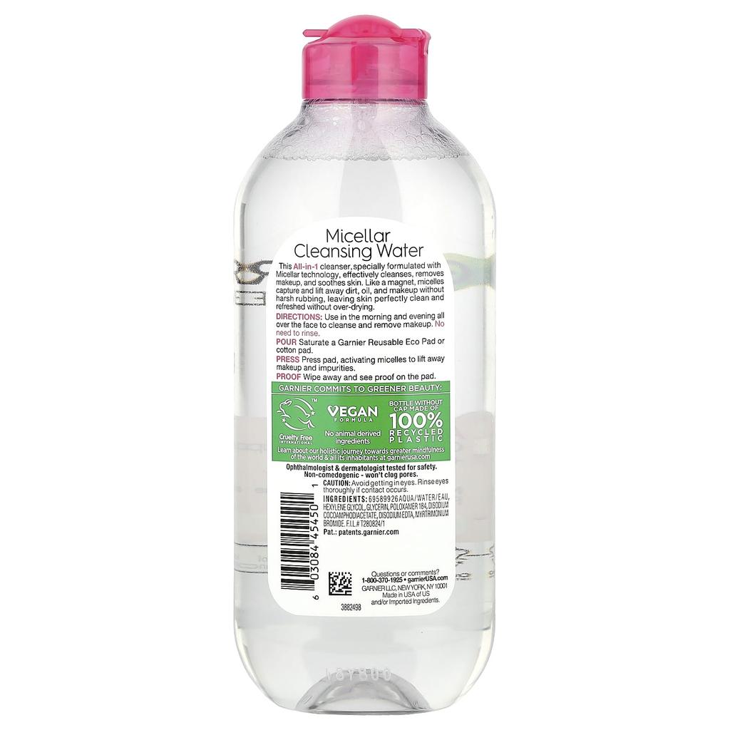 SkinActive, Micellar Cleansing Water, All-in-One, 400Ml (13.5Fl Oz)