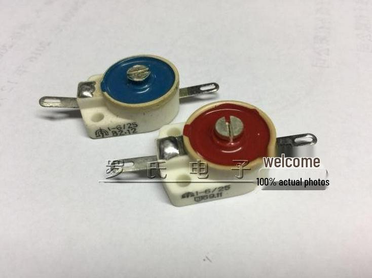 

Low/High Voltage Silver-Plated Ceramic Trimmer Capacitor (3p-30p) with Dielectric Tuning. 7-25P Dia 10