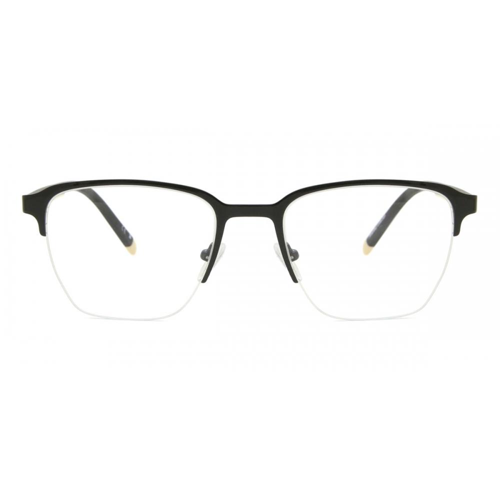 Semi Rimless Square Black Smartbuy Collection Tide 93604 C1 Fashion Unisex Eyeglasses
