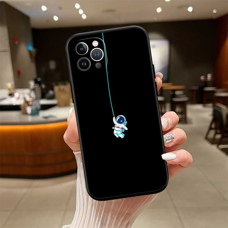 UP8 Astronaut Space Moon Phone Case for Samsung Galaxy S20 S21 S22 Ultra FE + Plus A21S A22 A24 A25 A26 A30 A30S A31