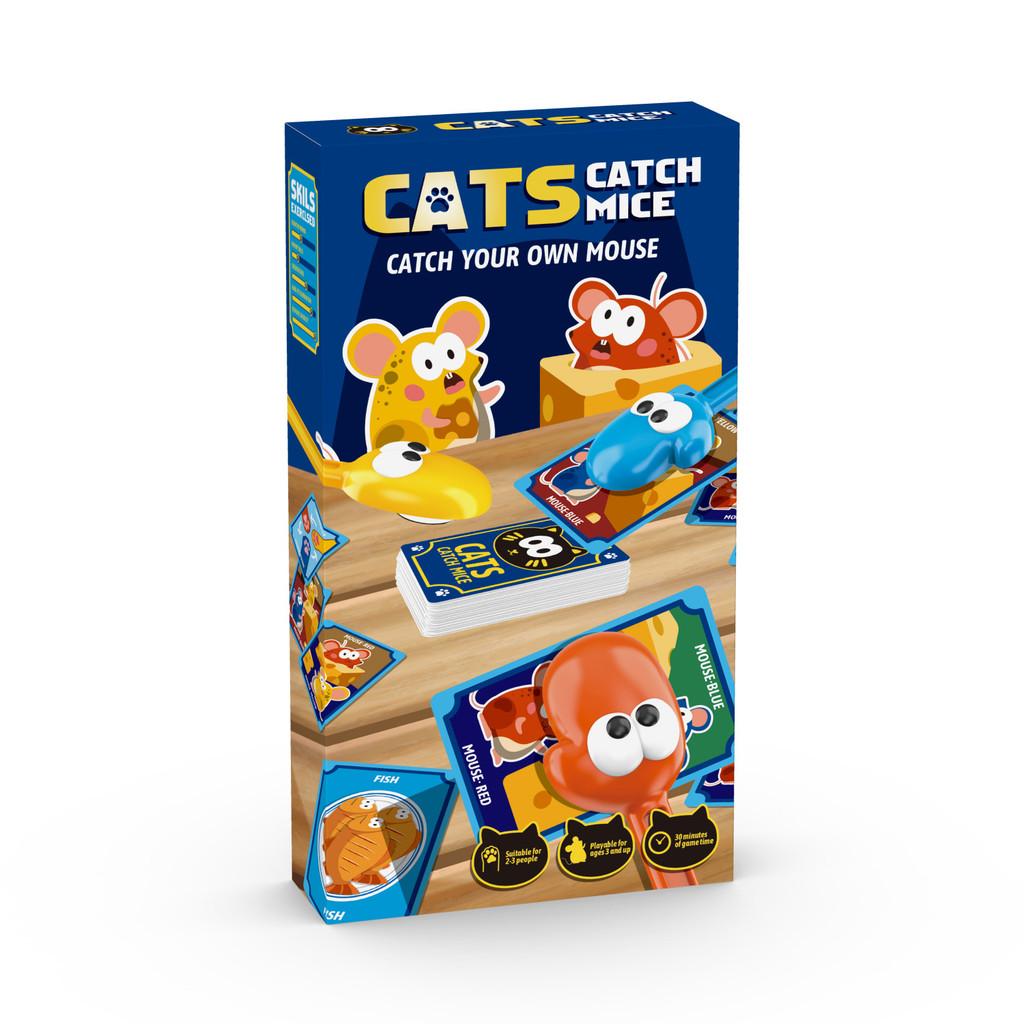 Cat Catch Mouse Board Game With Plastic Cards For Parent Child Interactive Play In Family Gatherings