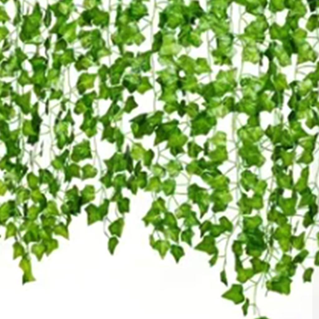 Simulated Ivy Cane Creeper Ivy Decorative Green Plants Ceiling Artificial Vine Eucalyptus Leaves